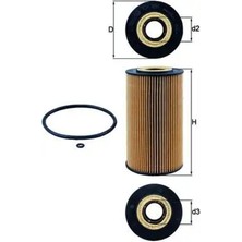Mahle OX169D Yag Filtresi A6281800009 A6281800109 A6281840025