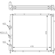Oris MRN019034 Motor Radyatoru 7700417175