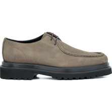 Tuna Hakiki Nubuk Deri Modern Haki Loafer Erkek Ayakkabı Eva Taban - 3094