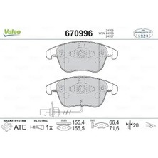 Valeo 670996 On Fren Balatasi 8K0698151A 8K0698151F 8K0698151P