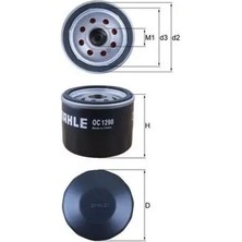 Mahle OC1290 Yag Filtresi 15400RZ0G01 1731840025