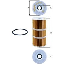 Mahle OX3891D Yag Filtresi 1520800Q1G 152083323R 152084035R