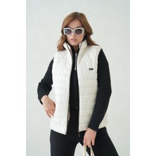 D1fference İçi Astarlı Cepli  Jel Elyaflı Su ve Rügar Geçirmez Kadın Şişme Yelek