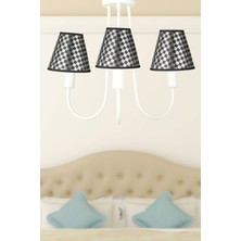 Begüsa Elina 3.lü Avize Beyaz No:09