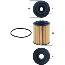 Mahle OX160D Yag Filtresi 021115403D 021115561B 021115561B0D