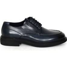 Tuna Hakiki Deri Lacivert Klasik Erkek Ayakkabı Eva Taban - 1912