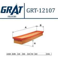 Grat 12107 Hava Filtresi 1444VK