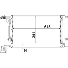 Mahle AC566000S Klima Radyatoru 34D820411 6C0816411 6C0816411A