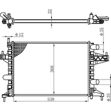 Oris BOP113022 Motor Radyatoru 1300236