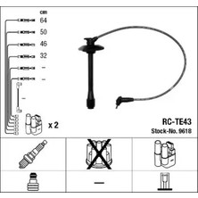 NGK 9618 (RCTE43) Buji Kablosu 9091922302 9091922319 9091922369