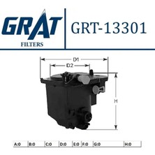 Grat 13301 Yakit Filtresi 3M5Q9155CB