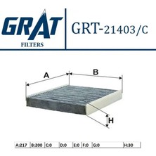 Grat 21403C Polen Filtresi (Karbonlu) 7803A005