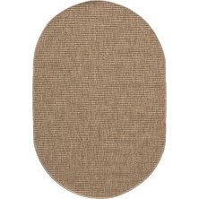 Seyran Halı India Bej Oval Halı Salon Oturma Odası Çocuk Odası Yatak Odası Halısı 672