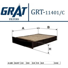 Grat 11401C Polen Filtresi (Karbonlu) 7701055109