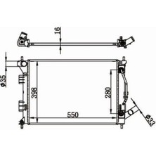 MGA 80605 Motor Radyatoru 25310A6150