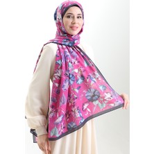 Karaca Cotton Şal 82006-08 Lacivert Fuşya