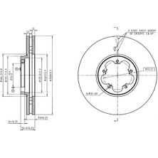 MGA 50513 Fren Diski On BK211125A1D (2 Adet Fiyatıdır)