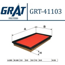Grat 41103 Hava Filtresi 16546V0100
