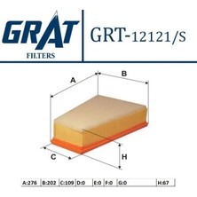 Grat 12121S Hava Filtresi 1444J0