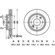 MGA 50249 Fren Diski 517122D310 (2 Adet Fiyatıdır)