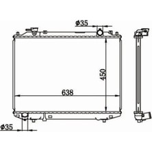 MGA 80545 Motor Radyatoru XM348005KD