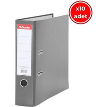 Esselte Eseelte Büro Klasörü, 10 Adet, Ekonomik Geniş, Gri