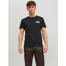 Jack & Jones JJECORP LOGO TEE SS O-NEC Siyah Erkek Kısa Kol T-Shirt