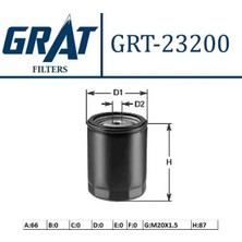 Grat 23200 Yag Filtresi 15400PLC003