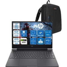 Hp Victus 15-FA2704NT Intel Core I5 13420H 16GB 256GB SSD RTX3050 6gb Windows 11 Home 15,6" Fullhd (1920 x 1080) 144 Hz IPS 300NIT Taşınabilir Bilgisayar B7TG9EAH06 + Zetta Çanta