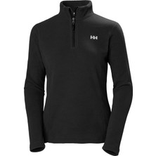 Kadınlar İçin Helly Hansen W Lıght Halfzıp Polar Yarım Fermuarlı Siyah Renk Hafif ve Esnek Tasarım