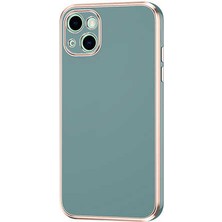 Zore iPhone 13 Uyumlu Senk Bark Kapak-Petrol Yeşil