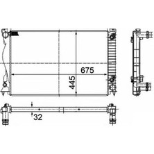 Oris BAU056032 Motor Radyatoru 4F0121251AA 4F0121251AF