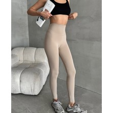 Cemo  Kadın Yüksel Bel Korse Detay Toparlayıcı Tayt