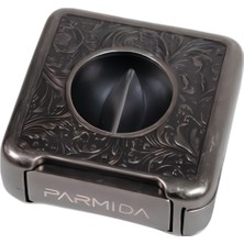 Parmida Gümüş Işlemeli V-Cut Puro Makası Kesici