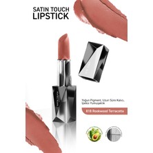 Alix Avien Uzun Süre Kalıcı Nemlendirici Pürüzsüz Etkili Yarı Mat Ruj - Satin Touch Lipstick 818 Rookwood T.