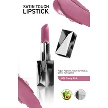 Alix Avien Uzun Süre Kalıcı Nemlendirici Pürüzsüz Etkili Yarı Mat Ruj - Satin Touch Lipstick 806 Candy Pink