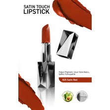 Alix Avien Uzun Süre Kalıcı Nemlendirici Pürüzsüz Etkili Yarı Mat Ruj - Satin Touch Lipstick 825 Satin Red