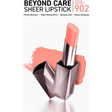 Alix Avien Beyond Care Sheer Lipstick 902 - Sheen Apricot - Yoğun Nemledirici Besleyici Etki - Stick Form Parlak Ruj