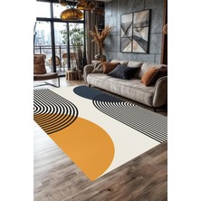 Carmine Carpet Dijital Baskılı Yıkanabilir Iskandinav Bohem Kaymaz Taban Halı