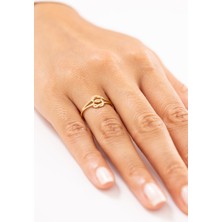 Zeyd Jewelry Zarif Düğüm Model 14 Ayar Altın Yüzük