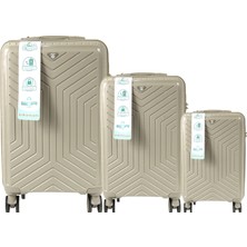 Metropolitan Sdr 103 Pp Valiz Seti - Büyük + Orta + Kabin Boy - Duman