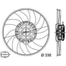 Mahle CFF313000S Fan Motoru 8K0959455A 8K0959455F 8K0959455M