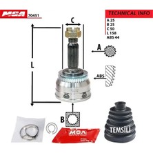 MGA 70451 Dis Aks Kafasi 4950017100 4950017510