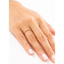 Zeyd Jewelry Tam Tur Taşlı 14 Ayar Altın Yüzük