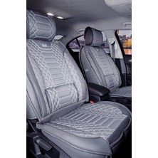 Startcar Peugeot 307 Deri Oto Koltuk Kılıfı Ön Arka Takım Füme Royal Serisi Scr