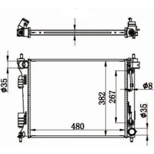 MGA 80626 Motor Radyatoru 253101R350