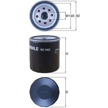 Mahle OC1063 Yag Filtresi 1218846 1250507 1595247