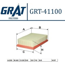 Grat 41100 Hava Filtresi 165466131R