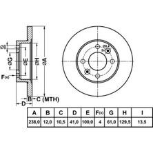 MGA 50400 Fren Diski On 7701204282 (2 Adet Fiyatıdır)