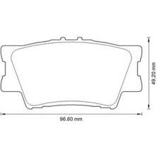MGA 55285 Arka Fren Balatasi 0446642060 446642060